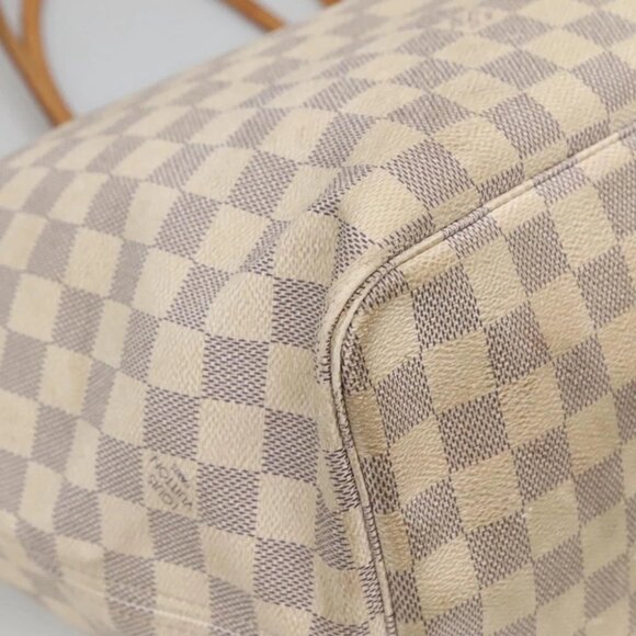 LOUIS VUITTON Damier Azur Neverfull GM Tote Bag N41360 LV Auth MX436 - Picture 3 of 15